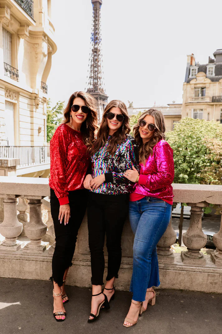 PREORDER: In The Spotlight Sequin Top in Three Colors