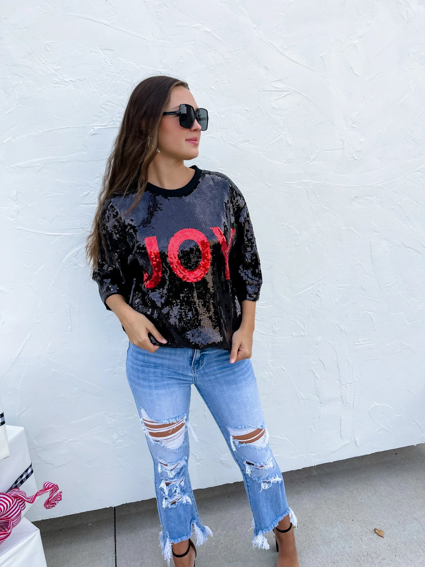 PREORDER: Holiday Chic Sequin Top in Two Colors