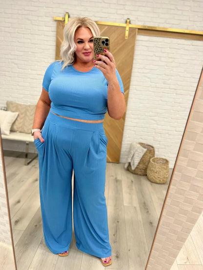 PREORDER: Petite Length Cropped Lounge Set in Four Colors