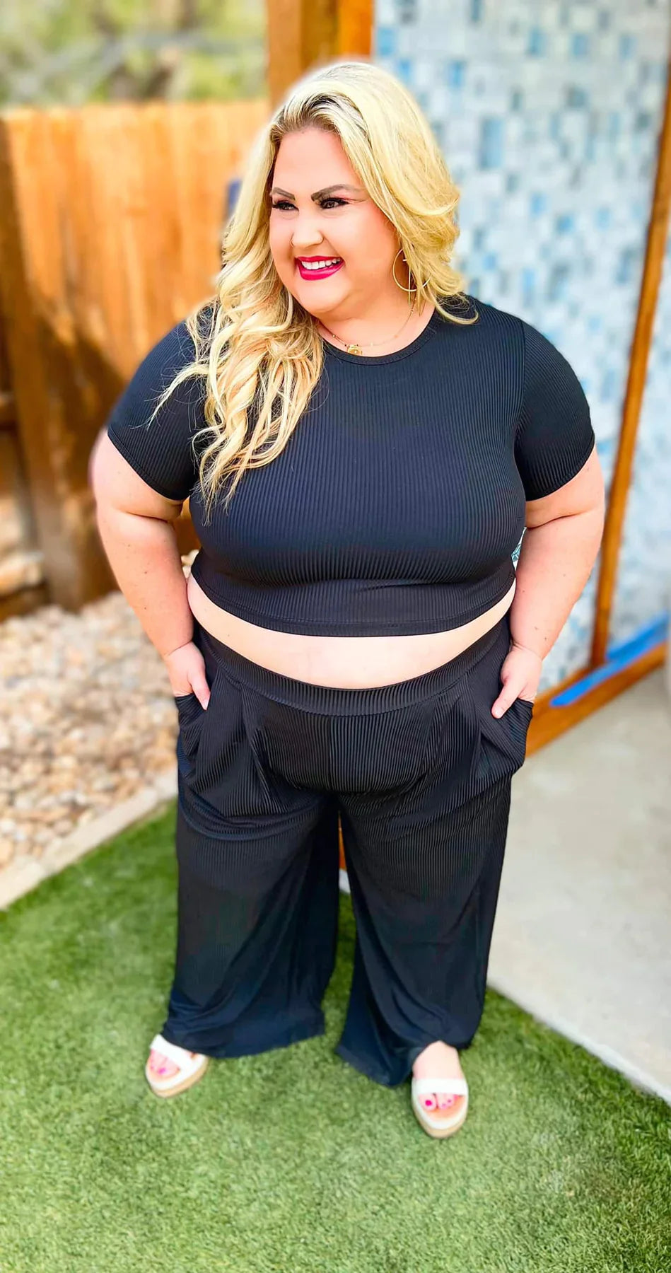 PREORDER: Petite Length Cropped Lounge Set in Four Colors